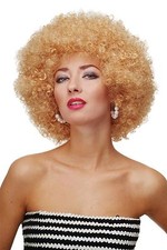 Parrucca Afro Parrucca Afro Anni 70 Festa Funky Disco Foxy Biondo Oro PW0011-P70