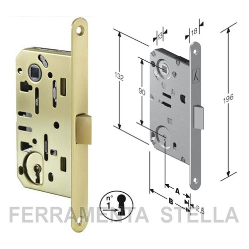 Serratura patent porte interna - serratura,