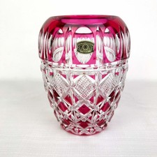 Vaso di mirtillo in cristallo