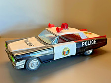 Tin Toy Japan / KOREA ICHIKO Police Car Cadillac USA Battery Operated