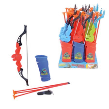 Arco Dino con Astuccio e Frecce Gioco Bambini Espositore da 15 Archi