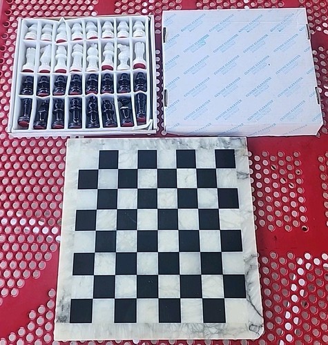 Set scacchi alabastro - set,