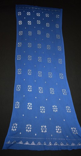 Sciarpa scialle avvolgente blu