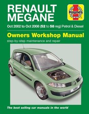 Manuale riparazione Renault Megane Benzina e Diesel (ottobre 2002-2008) Haynes