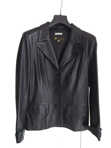 Giacca donna vera pelle - pelle, nera