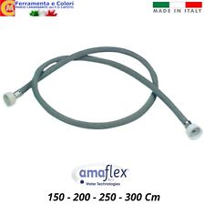 Tubo Carico Lavatrice Lavastoviglie Universale 150-300Cm Gomma Attacco Diritto