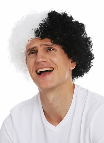 Parrucca carnevale afro nero - afro,