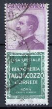 REGNO D'ITALIA 1924 PUBBLICITARI 50 CENTESIMI TAGLIACOZZO N.17 US. CERT.