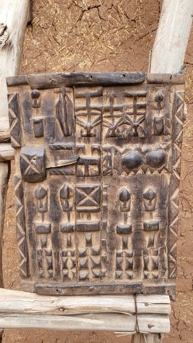 Vecchio dogon granaio - vecchio, legno