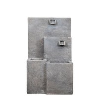 FONTANA DA ESTERNO A DUE VASCHE CON PORTAVASO E POMPETTA PER RICIRCOLO ACQUA ...