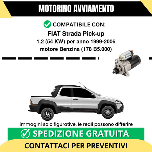 Motorino avviamento fiat - motorino,