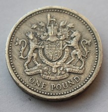 Moneta una sterlina inglese - una,