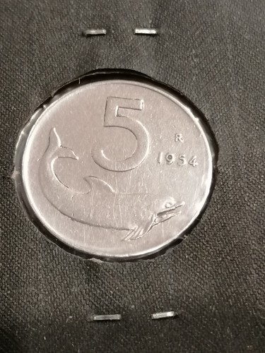 Moneta lire 1954 1955 - 5, 1954/1955