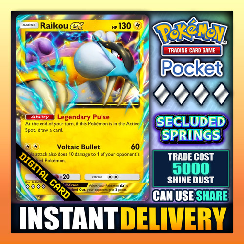 Pokemon tcg pocket raikou ex - pokemon,