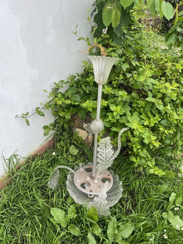 Antico lampadario vetro anni - vetro,