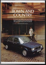 Brochure vendita pieghevole Lancia Prisma 1600 ie Symbol 1988 mercato Regno Unito