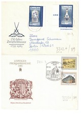 GERMANIA 1989 DDR LOTTO 2 LETTERE VEDI FOTO