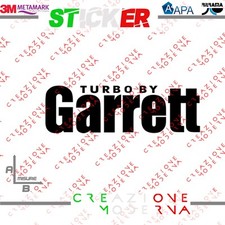 ADESIVO STICKER LOGO TURBO GARRETT MISURE PERSONALIZZATE