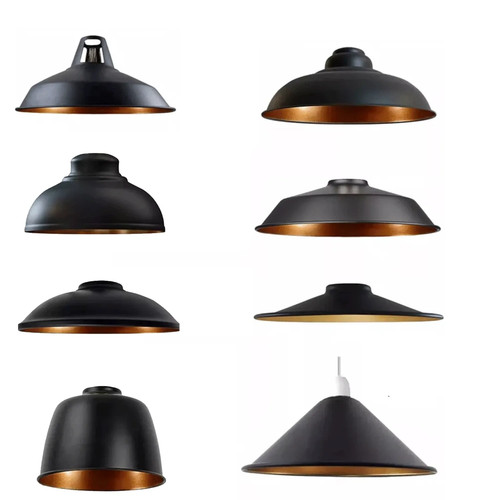 Paralume vintage nero