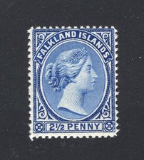 M30197 Falkland Is 1891 2 1/2