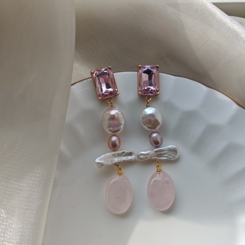 Orecchini goccia perle