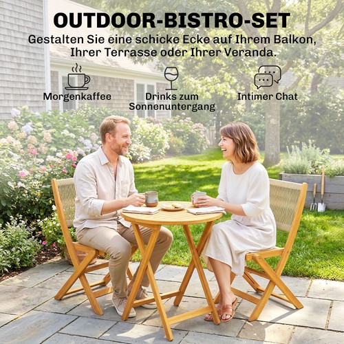 Set bistrot legno acacia - bistrot,