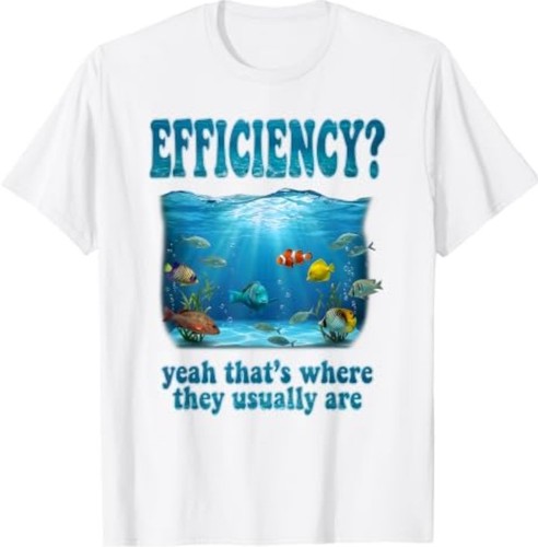 Maglietta efficienza dove - efficienza, di