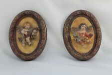 VINTAGE Set di 2 quadri ovali