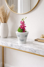 VASO IN MARMO BIANCO CARRARA