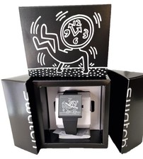 Orologio SWATCH BREAK FREE BREAK LOOSE SO34Z103 what if quadrato Keith Haring