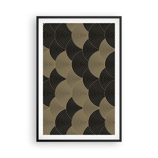 Poster 61x91cm nero oro - e,