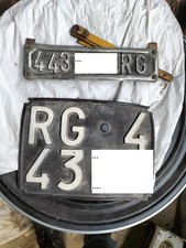 VOLKSWAGEN MAGGIOLINO TARGHE DA COLLEZIONE - 1967 - USATE DELL'EPOCA