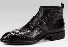 Stivali alti in pelle con