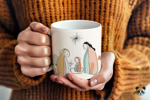 Tazza caffè presepe - da,