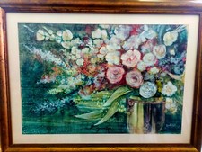 QUADRO DIPINTO SU MASONITE DI