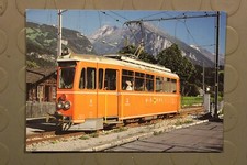 Cartolina Treni Automotrice Elettrica Bem 4/4 6 (ex OEG n. 63) a Meiringen  1987