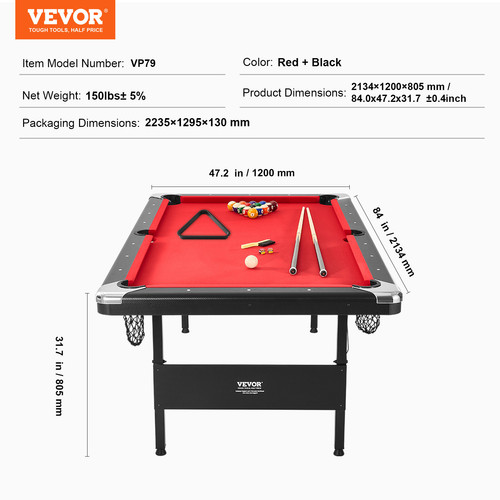 Vevor tavolo biliardo - vevor,