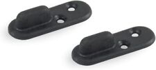 Fermaporta a pavimento guida per porte scorrevoli in Nylon nero- set 2 pezzi-
