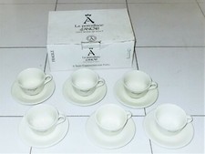 Set box 6 tazze Cappuccino LE PORCELLANE D'ANCAP Italy Espresso NUOVE ACF piatto