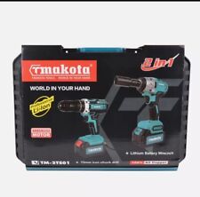 Kit Trapano Avvitatore con Percussione + Avvitatore ad impulsi 2 Batterie 68V