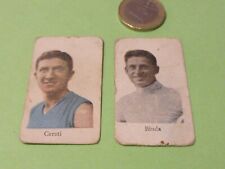 2 figurine anteguerra BINDA Ciclismo e CERATI atletica anni '30