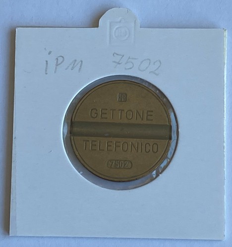 Gettone telefonico ipm 7502 - telefonico,