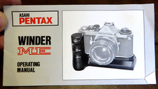 ASAHI PENTAX - WINDER ME - OPERATING MANUAL - LINGUA INGLESE