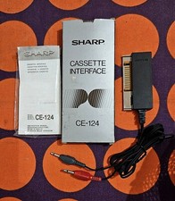 SHARP CE-124 Cassette Interface for PC-E500 PC-E500S PC-G805 PC-G820 and other !