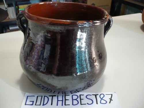 Vecchio vaso pignatta bombato - vecchio, vaso/pignatta