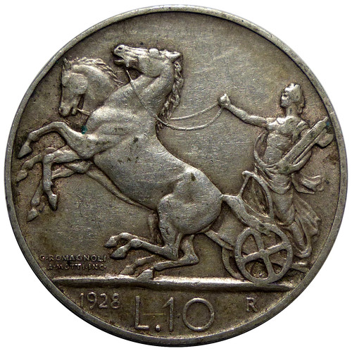 Italie lire 1928 - 10, r