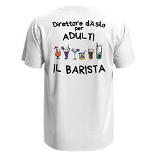 T-shirt mezza manica con stampa ASILO PER ADULTI bar vineria lavoro idea regalo