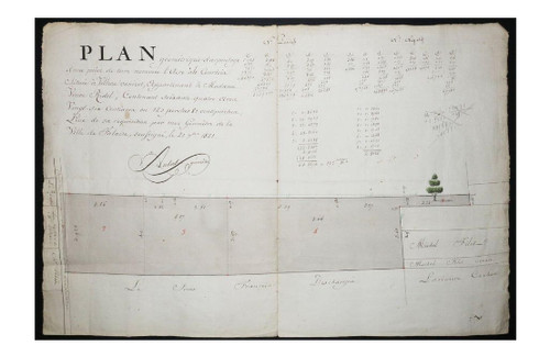 Plan géométrique arpentage - plan, d'arpentage