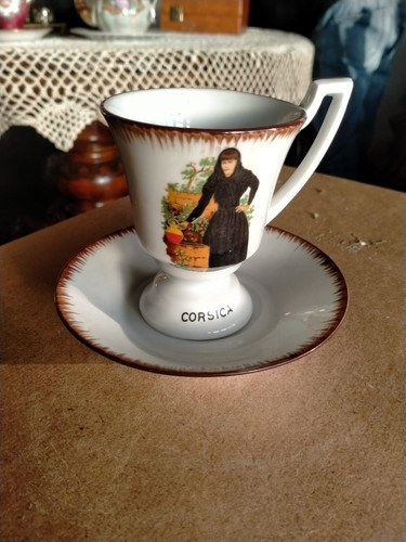 Tazzina con piattino - , vintage