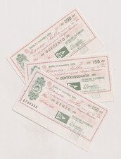 Miniassegni  Banca SELLA -